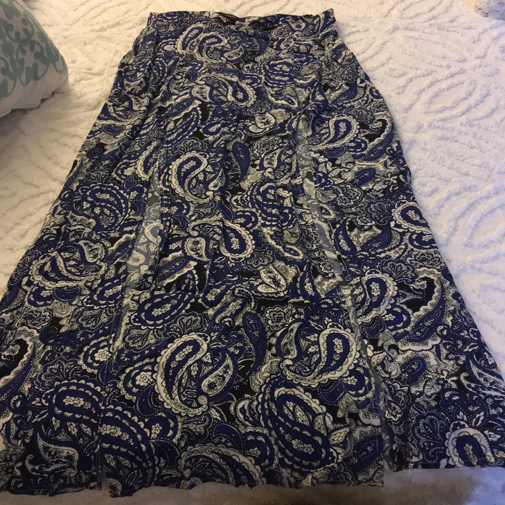 Forever 21 Double Slit Maxi Skirt